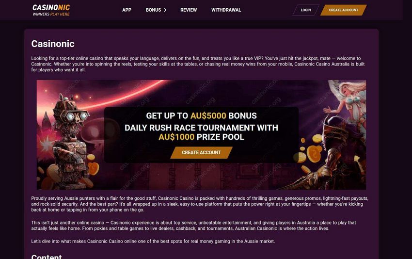 Casinonic Testimonial - Expert & Gamer Rankings (2026 )